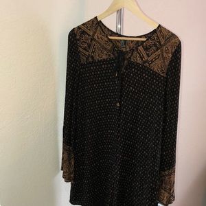 Black and Gold Dress